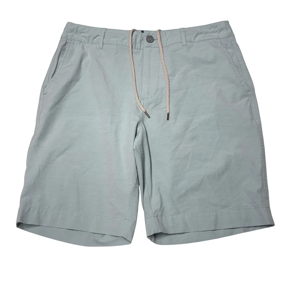 Faherty Belt Loop All Day Shorts ( Mens 31X9 Blue Grey Hybrid Stretch MSC0012